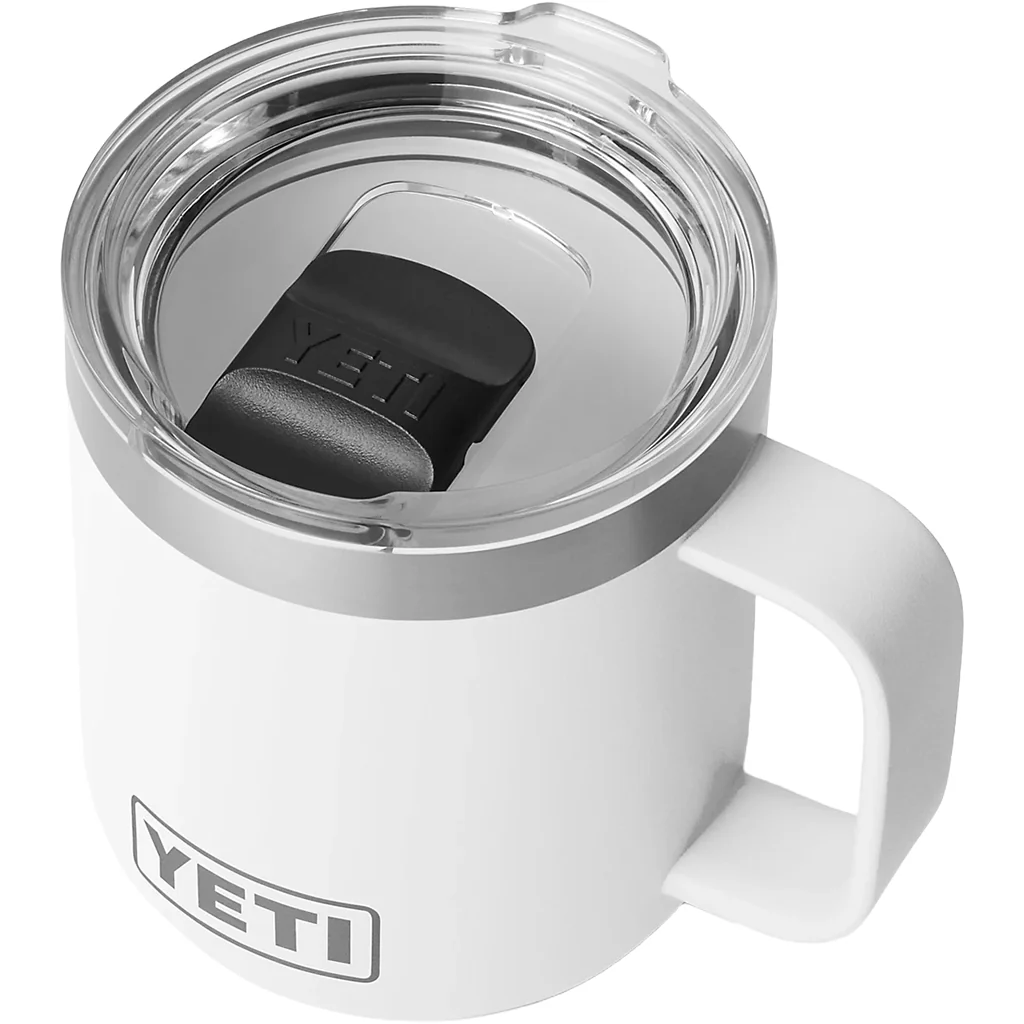 YETI White Rambler 10 oz Stackable Mug with Durasip Ceramic Lining - Image 3