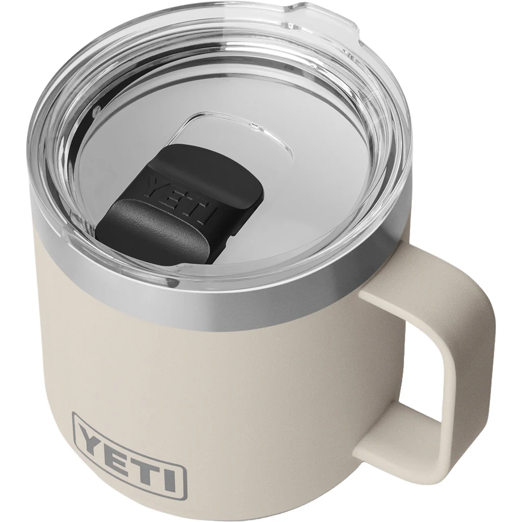 YETI Cape Taupe Rambler 14 oz Stackable Mug with Durasip Ceramic Lining - Image 3