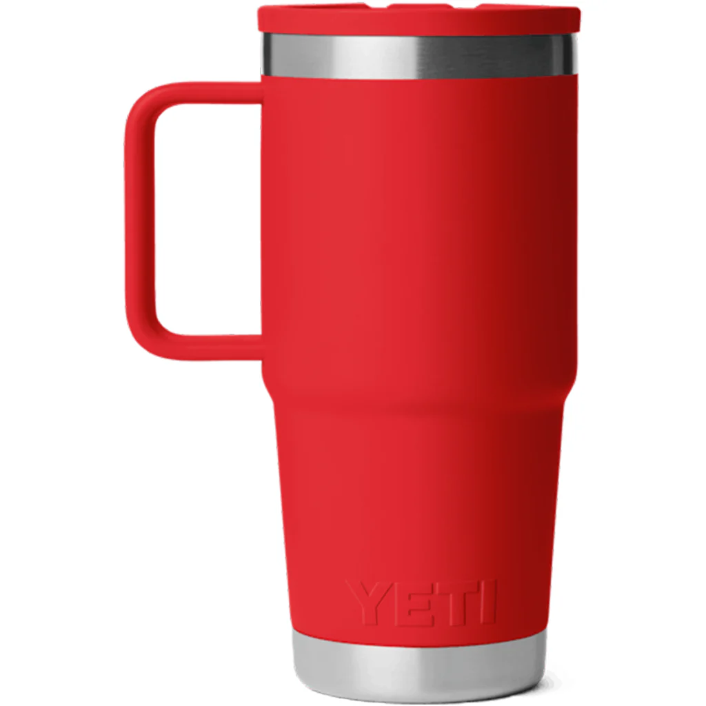 YETI Rescue Red Rambler 20 oz Travel Straw Mug with Color-Matched Straw Lid - Image 2