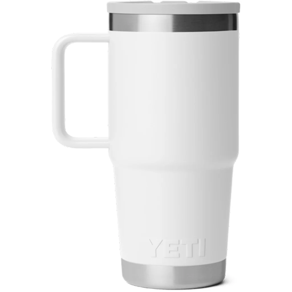 YETI White Rambler 20 oz Travel Straw Mug with Color-Matched Straw Lid - Image 2