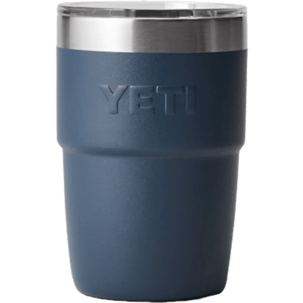 YETI Navy Rambler 8 oz Stackable Cup with Durasip Ceramic Lining - Image 2