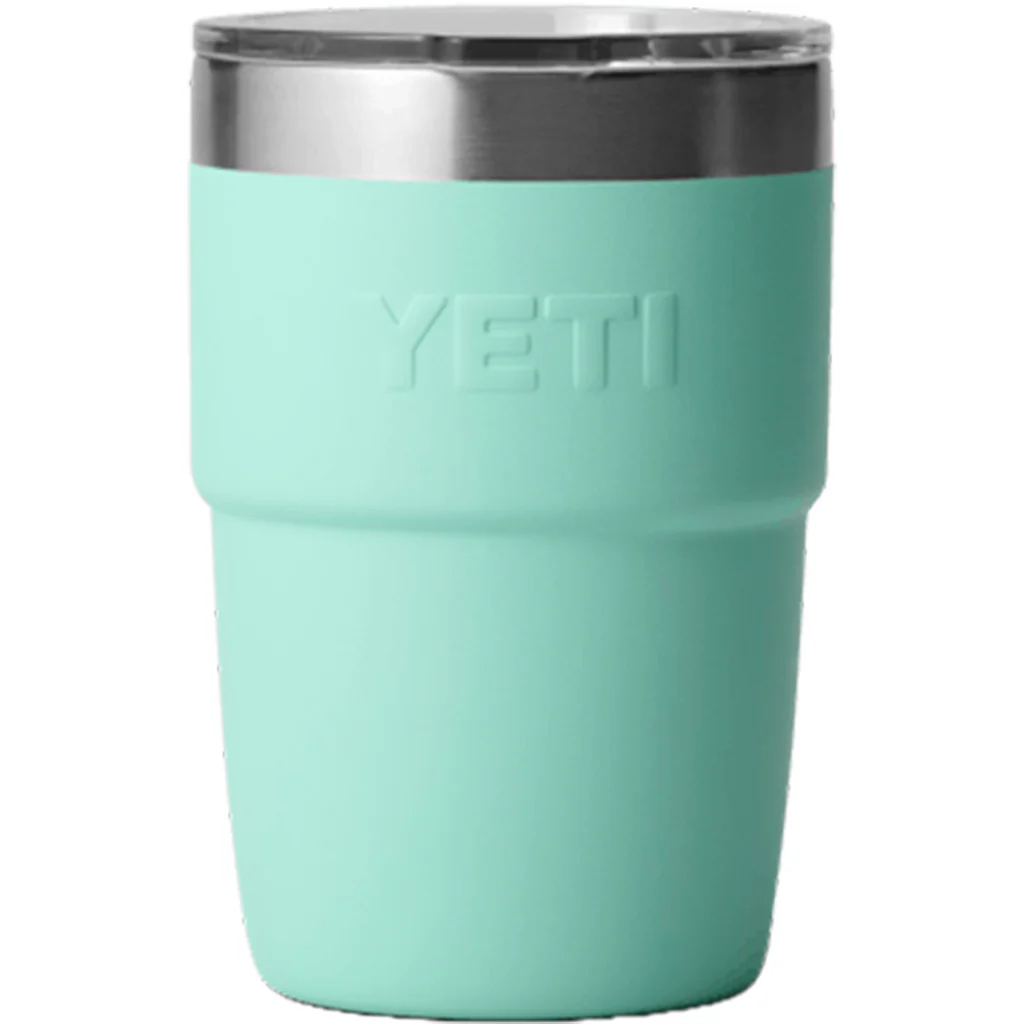 YETI Seafoam Rambler 8 oz Stackable Cup with Durasip Ceramic Lining - Image 2