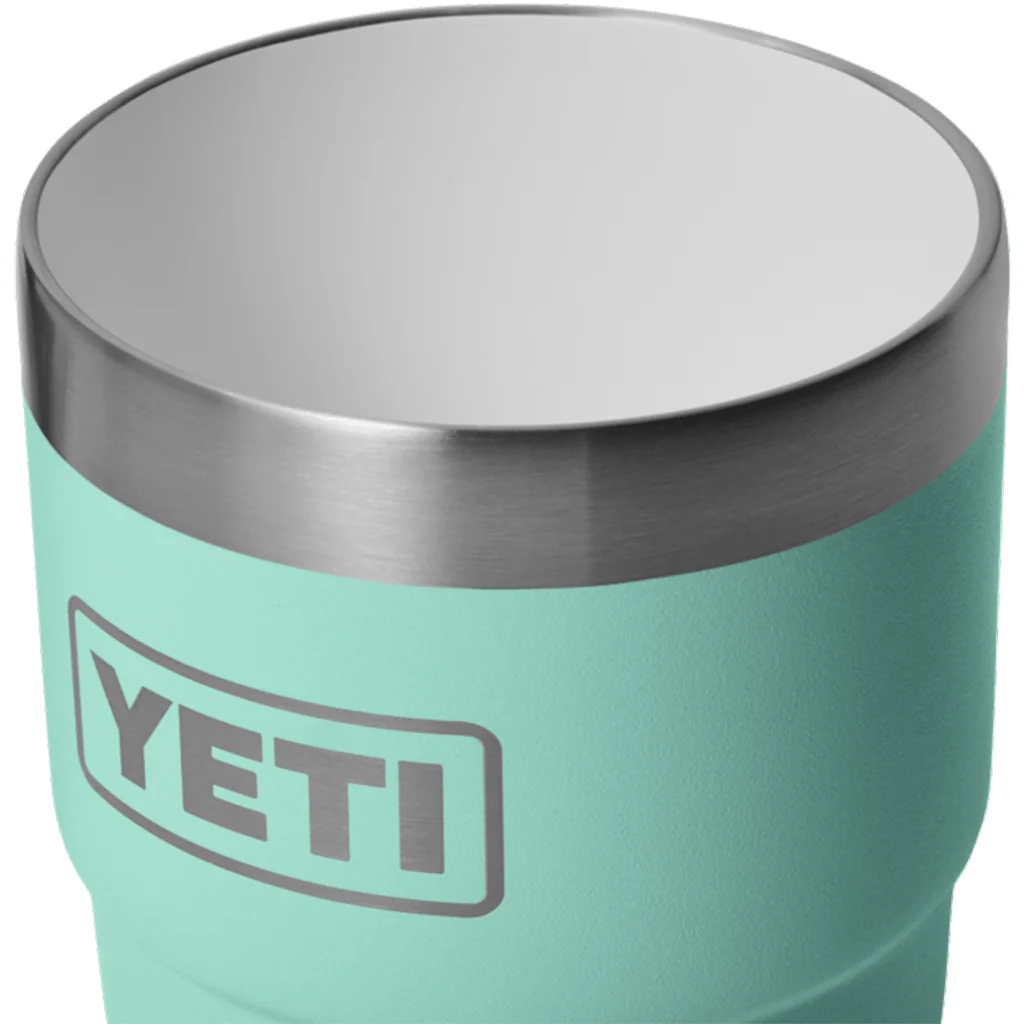 YETI Seafoam Rambler 8 oz Stackable Cup with Durasip Ceramic Lining - Image 3
