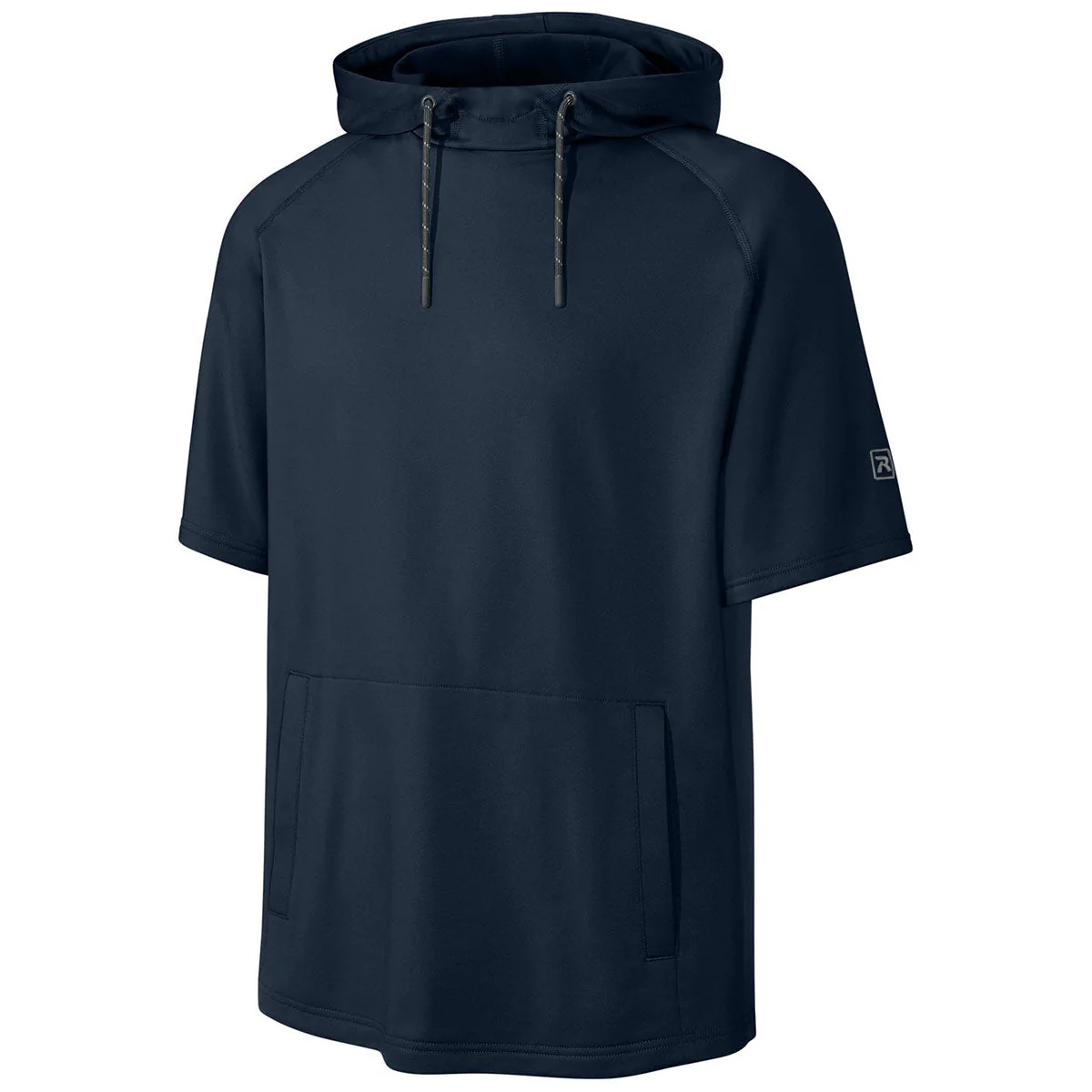 Richardson Men's Navy Charge Performance Fleece Short Sleeve Hoodie