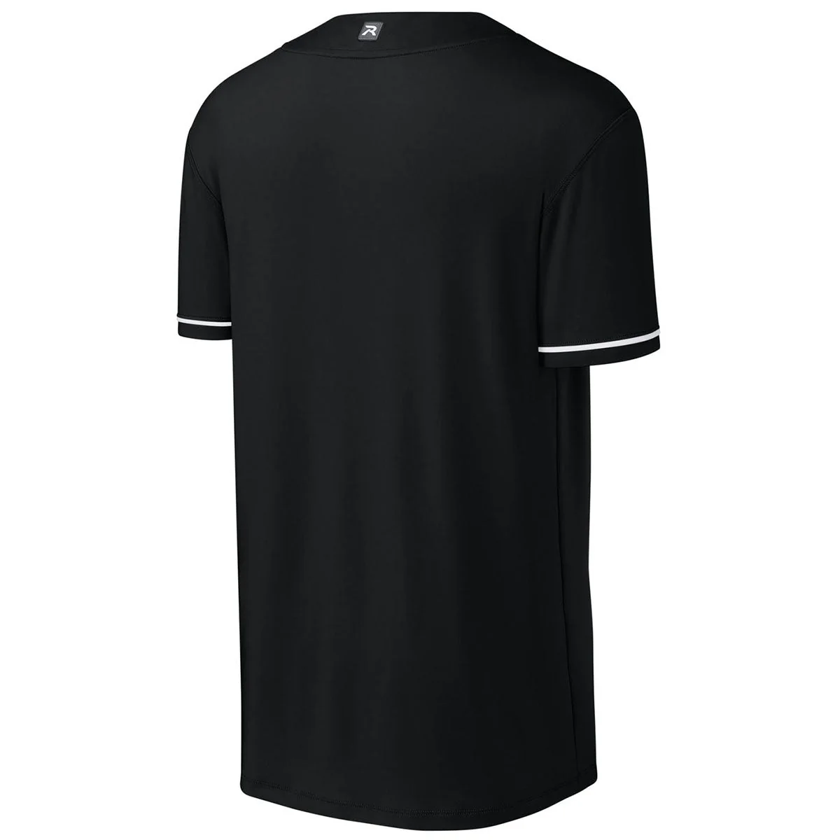 Richardson Men's Black Select 2-Button Baseball Jersey - Image 2