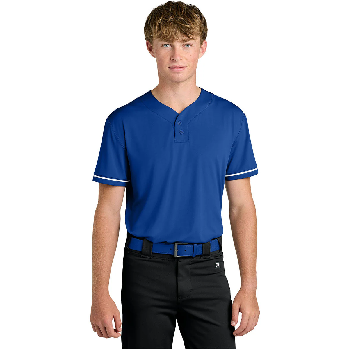 Richardson Men's Royal Select 2-Button Baseball Jersey - Image 3
