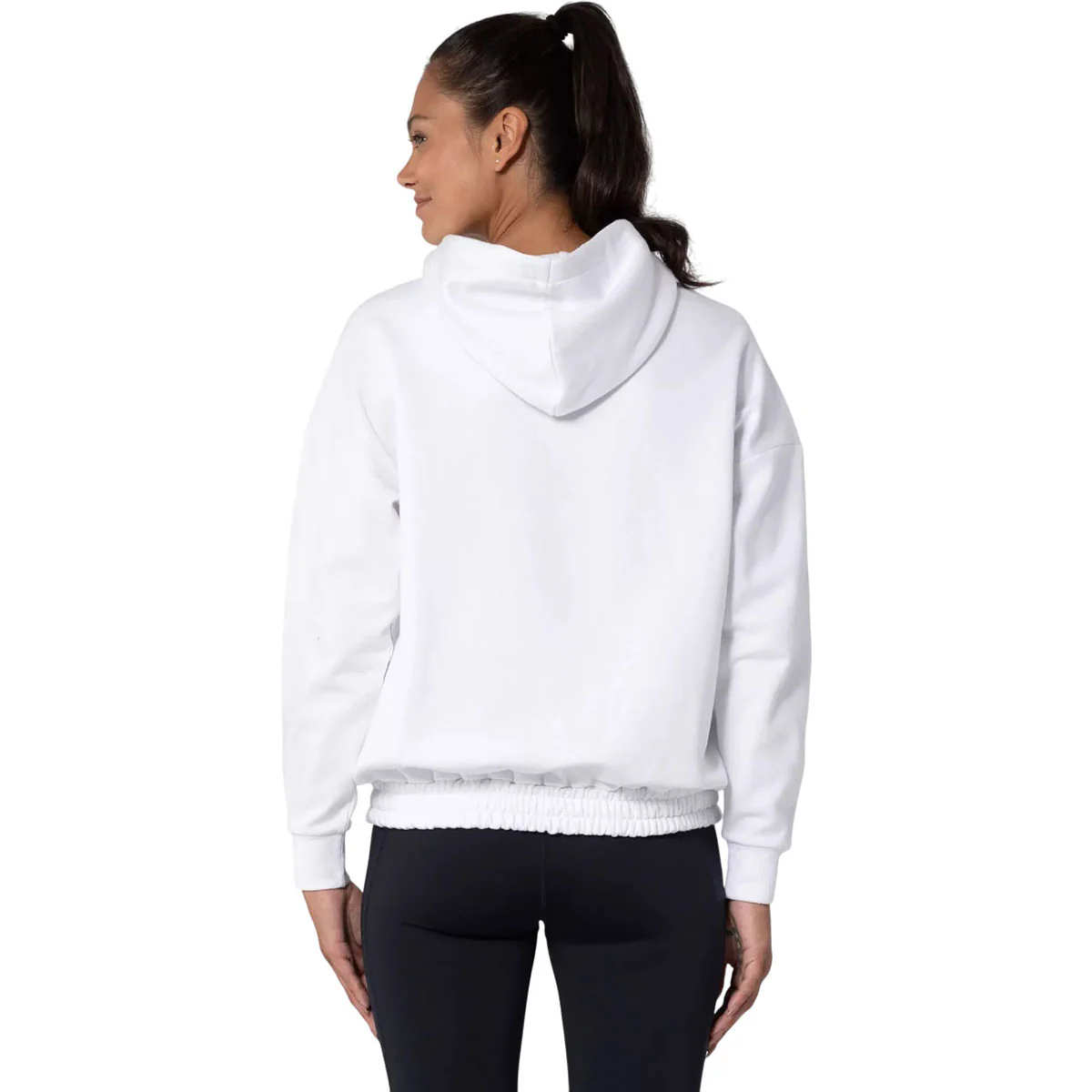Levelwear Women's White Waterfall Hoody - Image 5