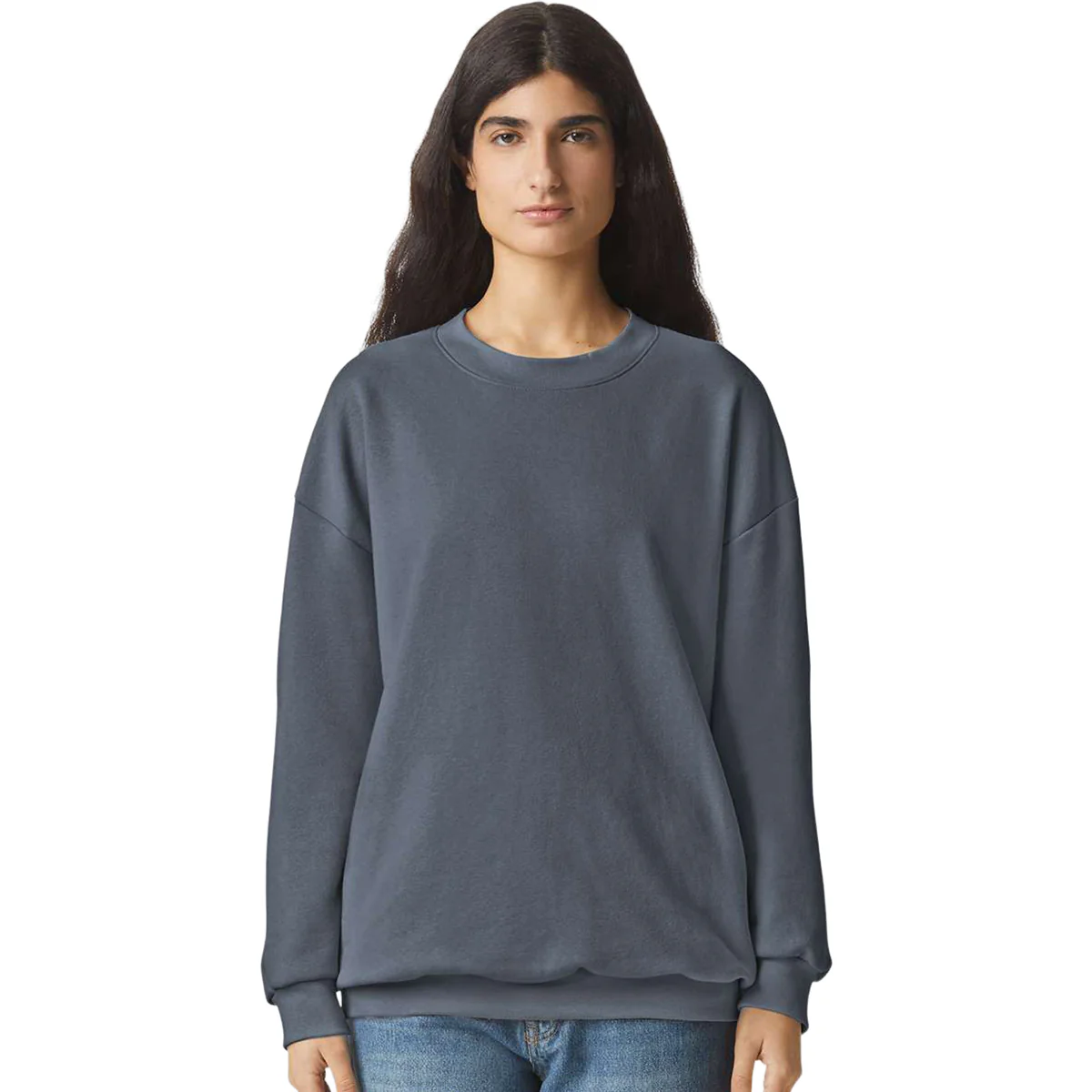 American Apparel Unisex Asphalt ReFlex Fleece Crewneck Sweatshirt - Image 3