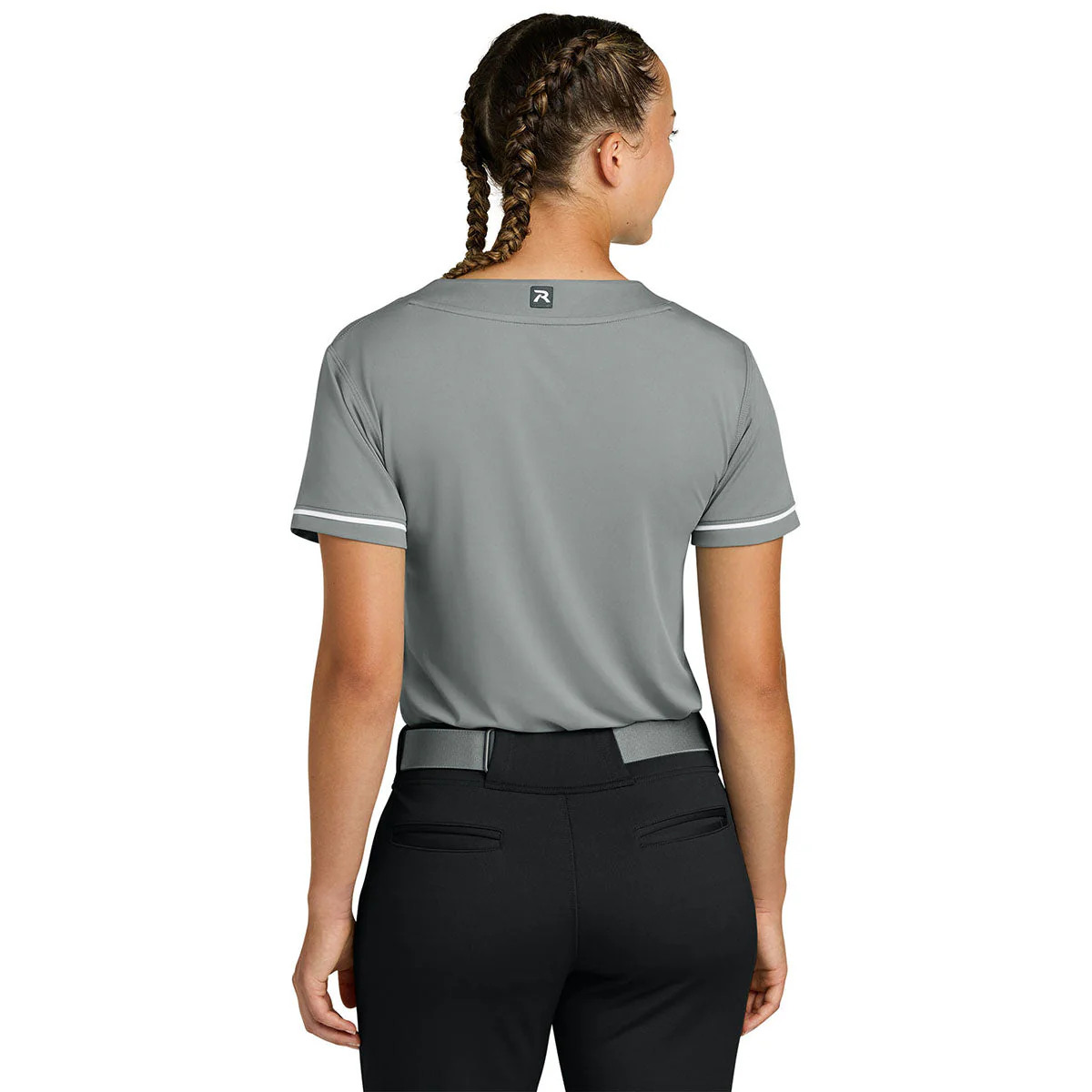 Richardson Women's Grey Select 2-Button Softball Jersey - Image 4