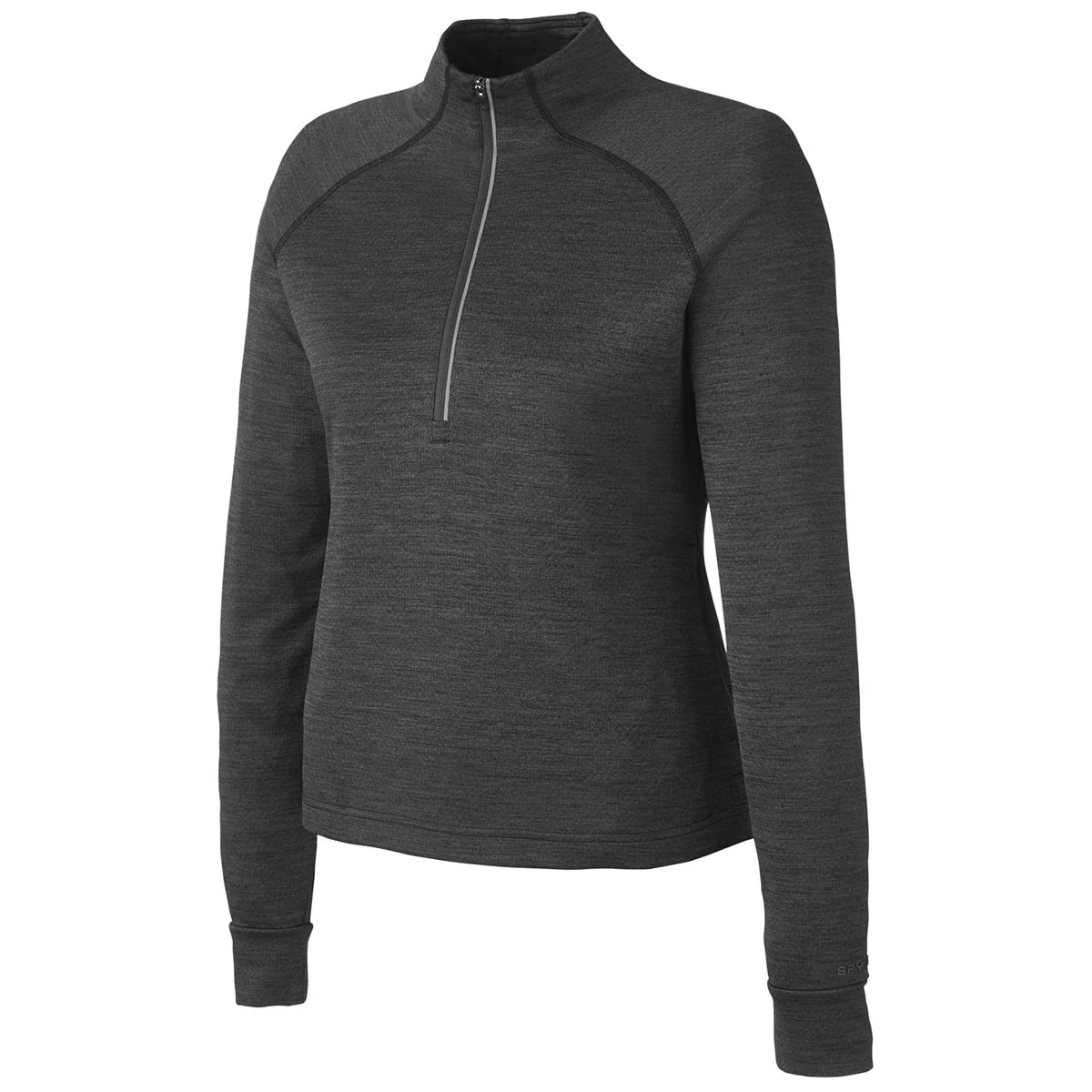 Spyder Women's Black Jaspe Mission Half-Zip - Image 3