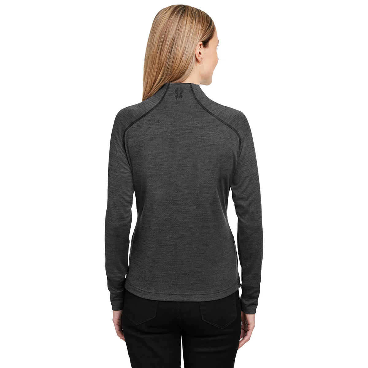 Spyder Women's Black Jaspe Mission Half-Zip - Image 5