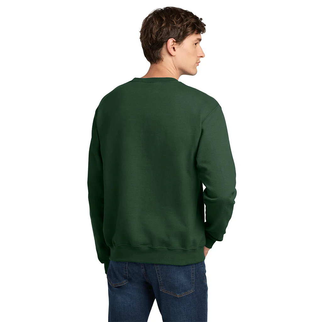 Champion Unisex Dark Green Powerblend Crewneck Sweatshirt - Image 4