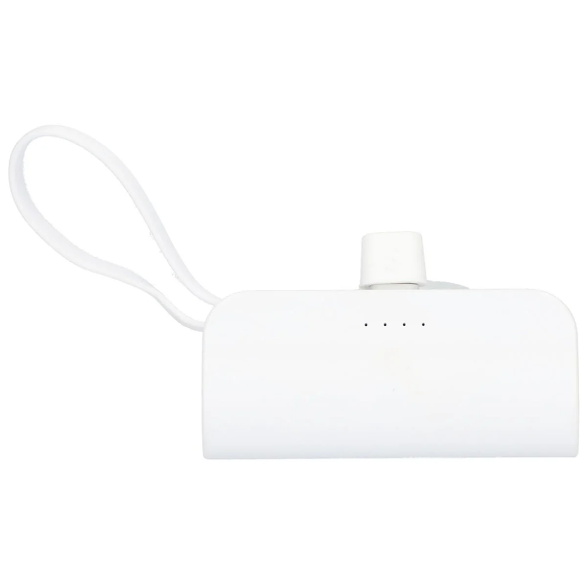 Bullet White Hue 5000 mAh Power Bank with Multi Tips - Image 2
