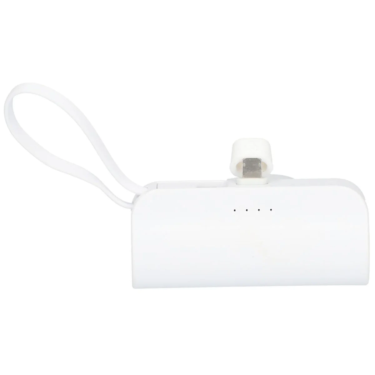 Bullet White Hue 5000 mAh Power Bank with Multi Tips - Image 3
