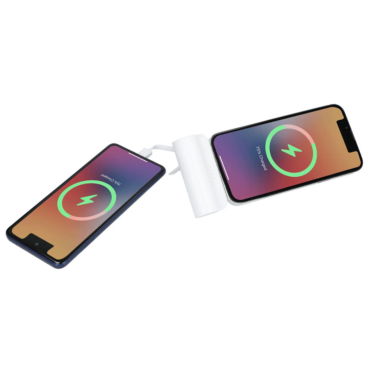 Bullet White Hue 5000 mAh Power Bank with Multi Tips - Image 6