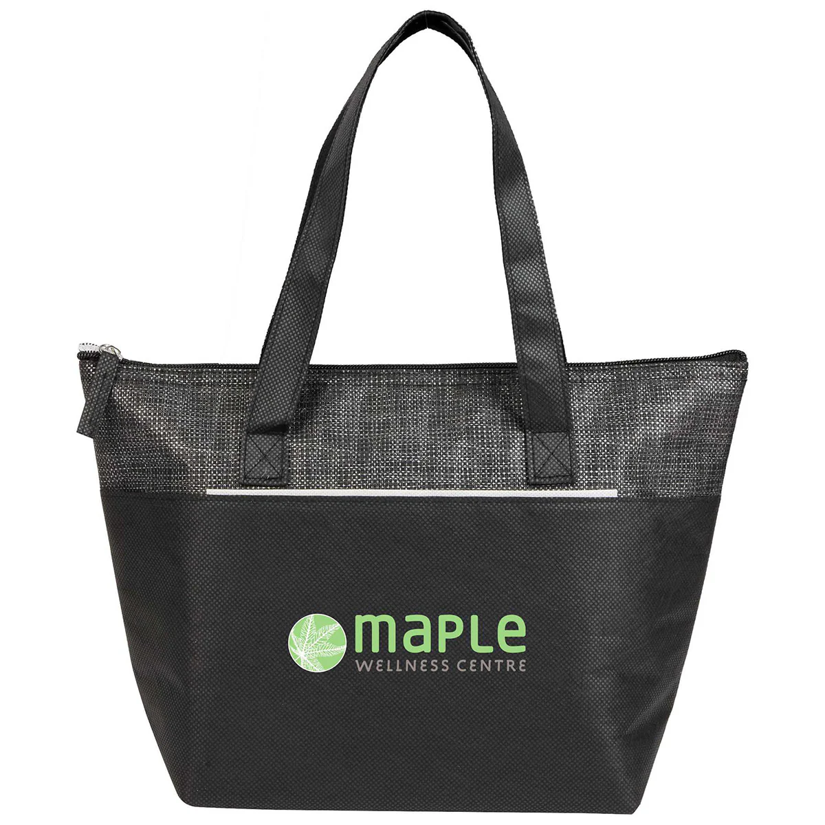 Bullet Black Mist Recycled 9-Can Non-Woven Tote Cooler - Image 2