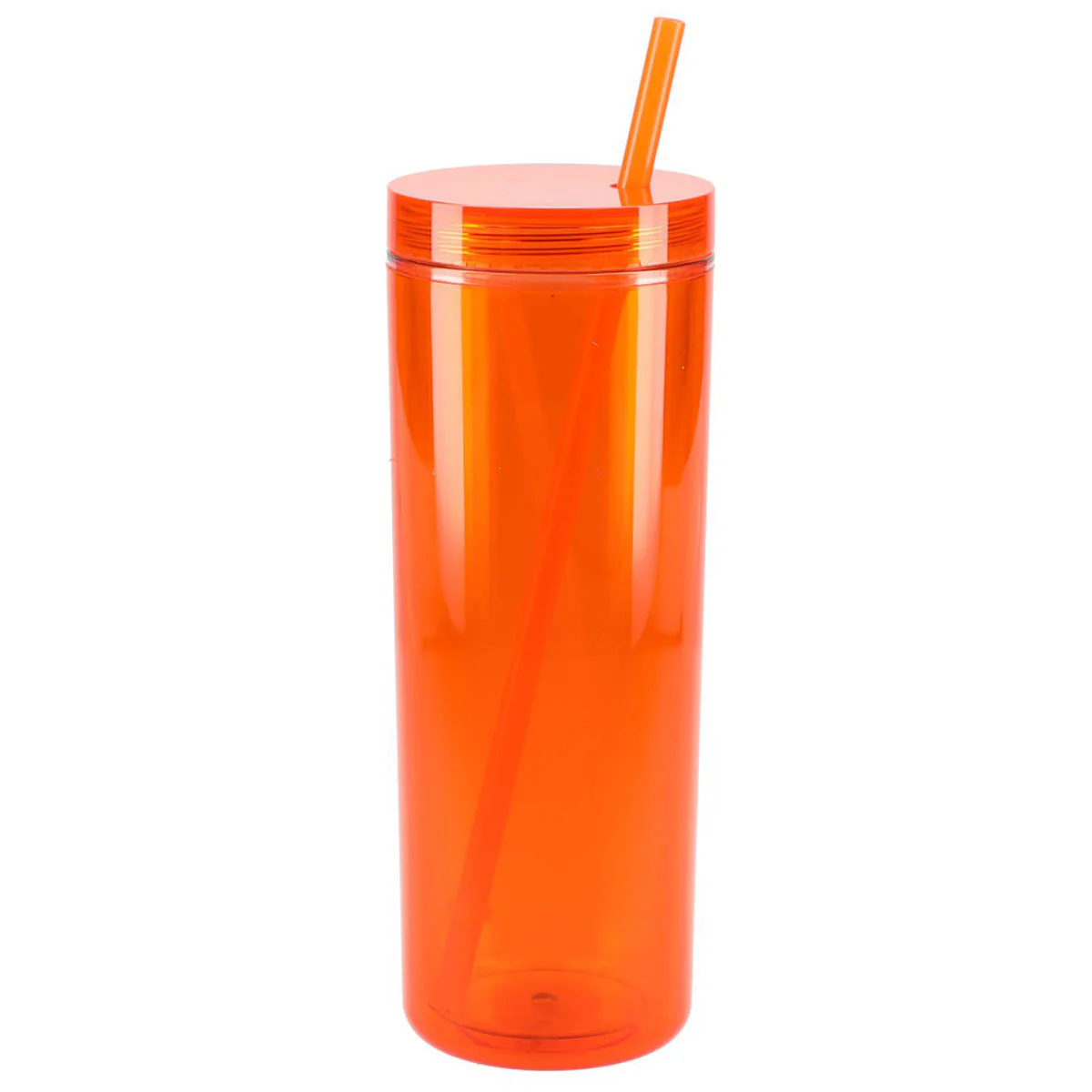 Bullet Orange Chroma Recycled Acrylic Skinny Tumbler 16oz - Image 3