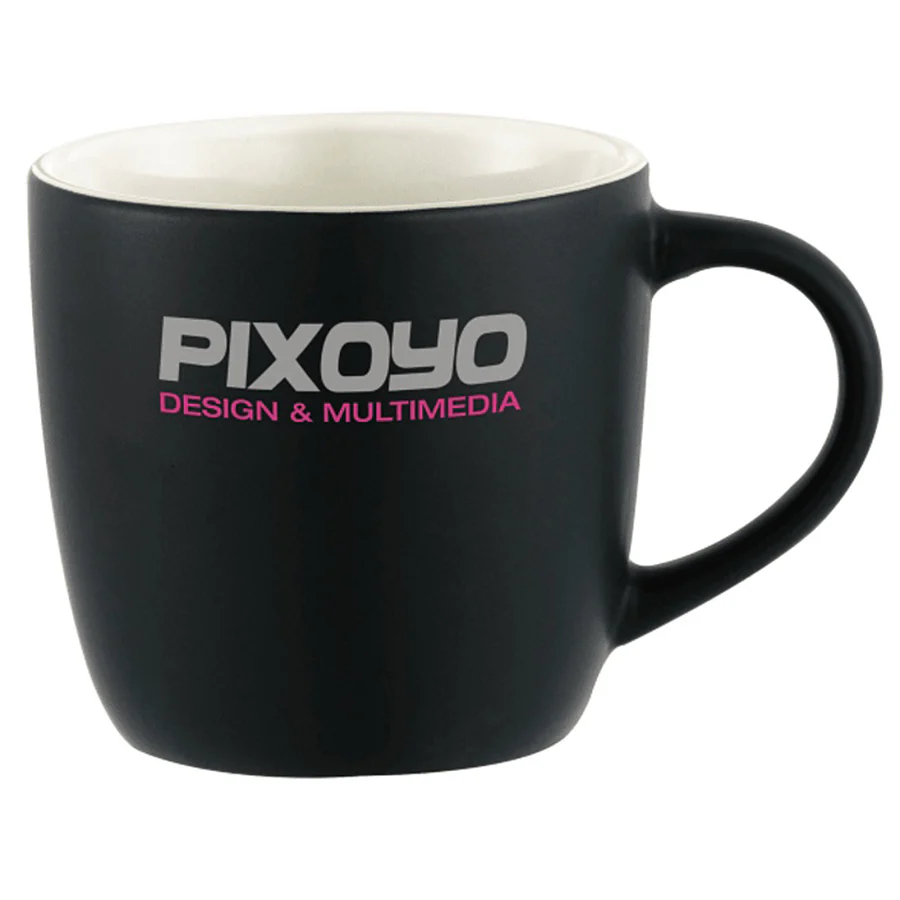 Bullet Black w/White Lining Riviera Electric 11oz Ceramic Mug - Image 2