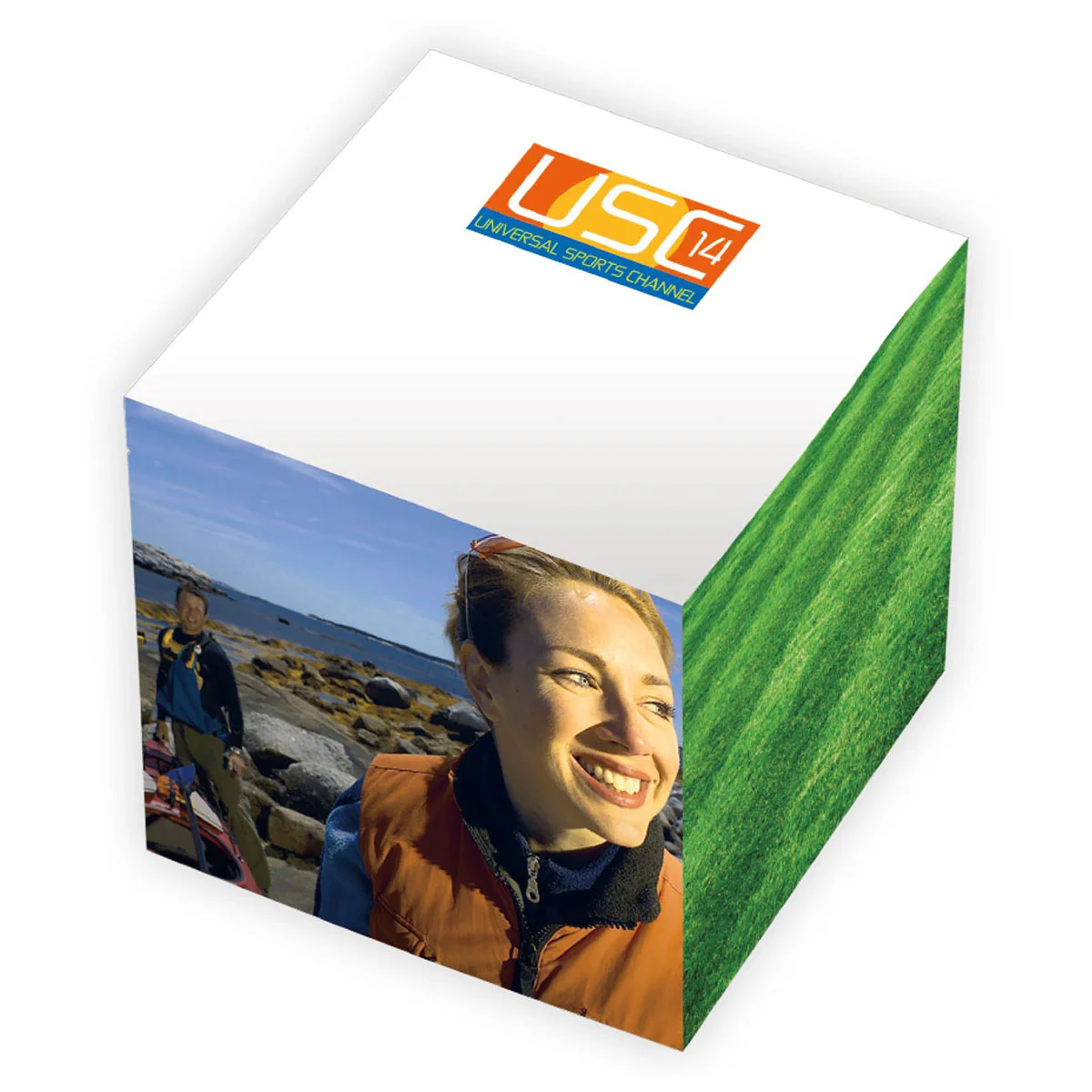 Souvenir White Sticky Note 3" x 3" x 3" Cube