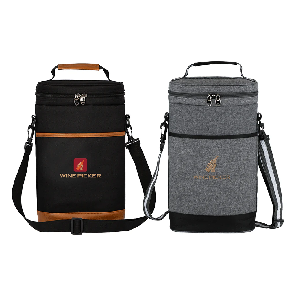 SnugZ Black Paso Robles Wine Bottle Cooler Bag - Image 2