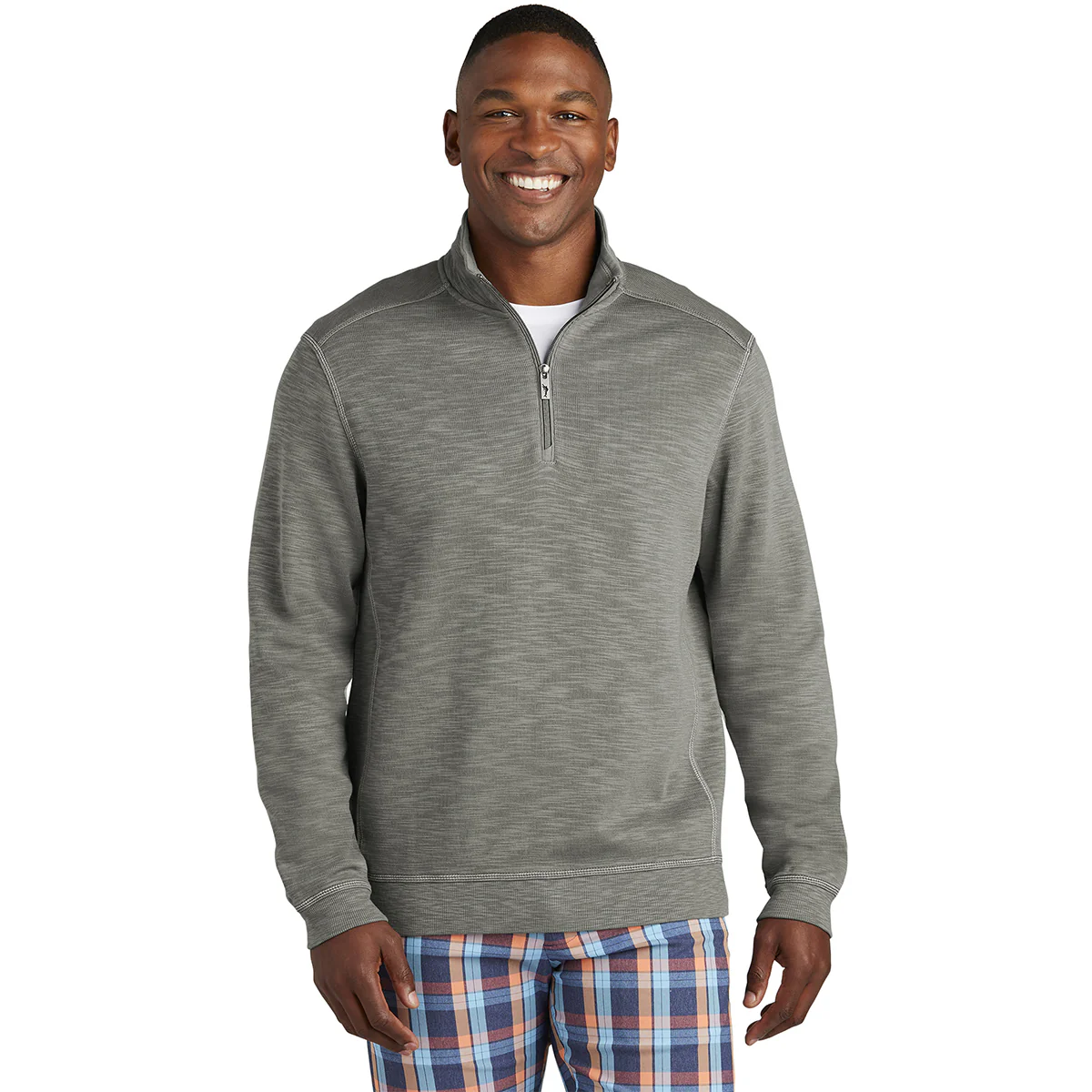 Tommy Bahama Men's Cave Grey Tobago Bay Half Zip - Image 3