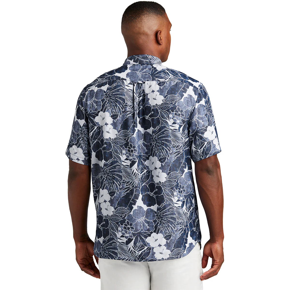 Tommy Bahama Men's Blue Note Coconut Point Playa Flora Short Sleeve Shirt - Image 4