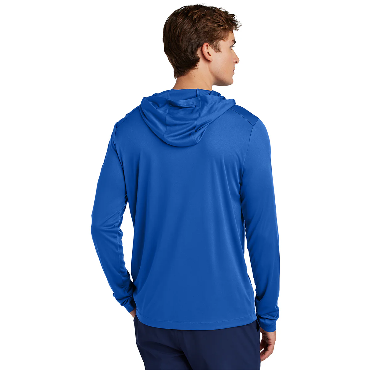 Sport-Tek Unisex True Royal Posi-UV Pro Long Sleeve Hoodie - Image 4