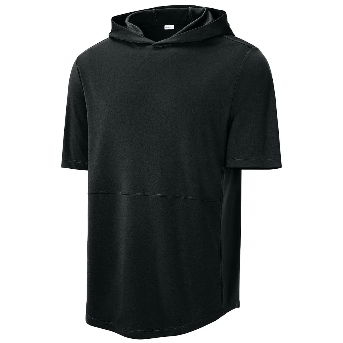 Sport-Tek Men's Black Club Short Sleeve Hoodie