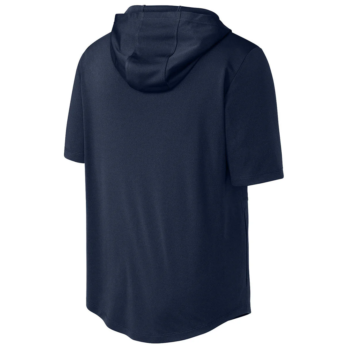 Sport-Tek Men's True Navy Club Short Sleeve Hoodie - Image 2