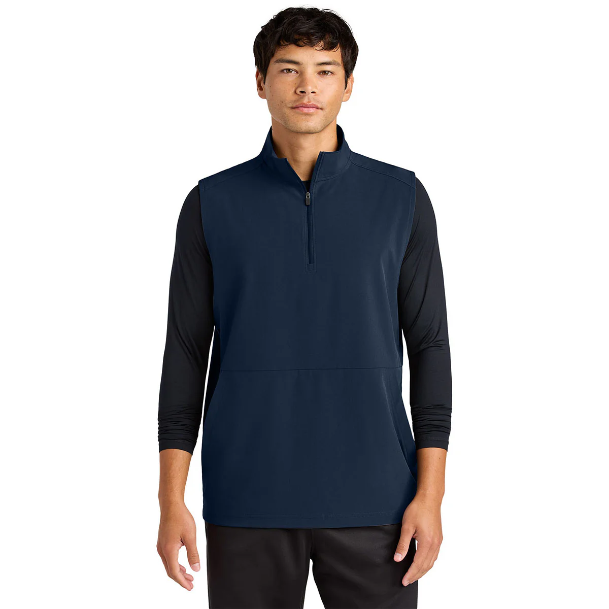 Sport-Tek Men's True Navy Repeat 1/4-Zip Vest - Image 3