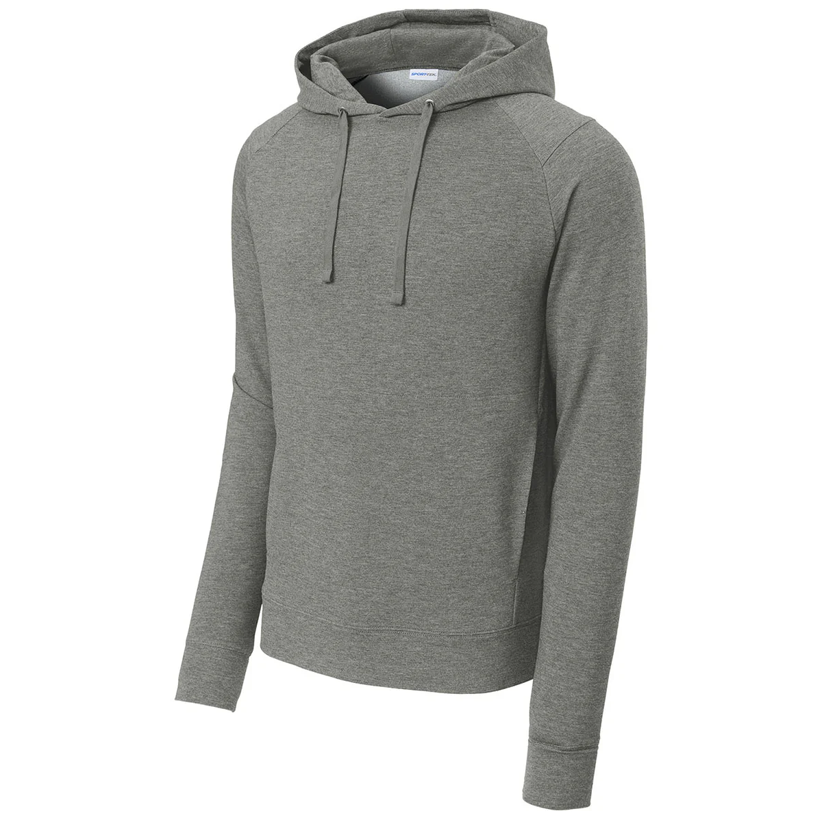 Sport-Tek Men's Light Grey Heather Sport-Wick Flex Fleece Pullover Hoodie - Image 3