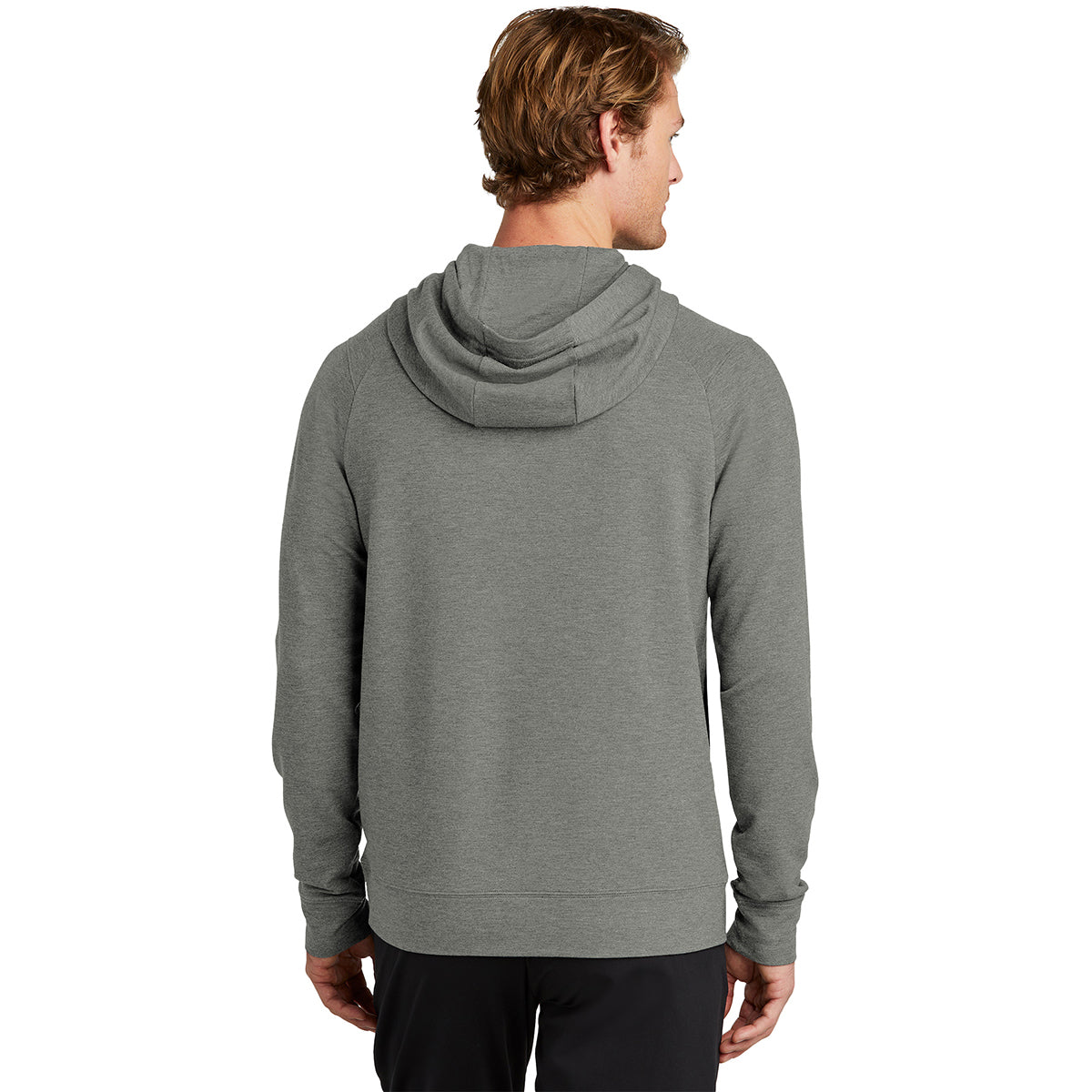 Sport-Tek Men's Light Grey Heather Sport-Wick Flex Fleece Pullover Hoodie - Image 5