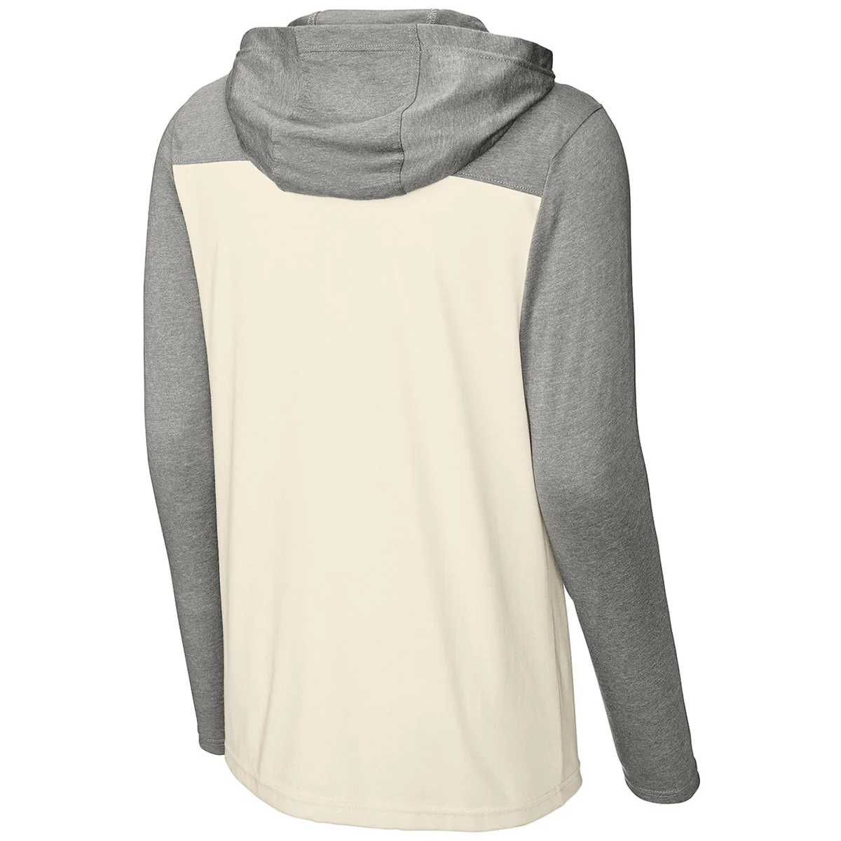Sport-Tek Unisex Vintage Heather/ Ecru Halftime Long Sleeve Hoodie - Image 2