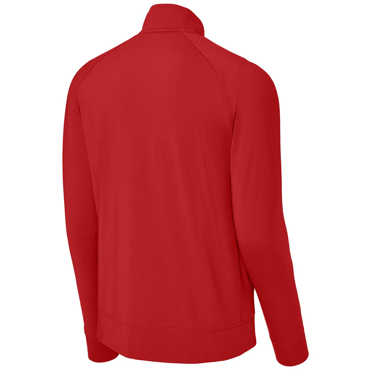 Sport-Tek Men's Deep Red Sport-Wick Stretch Full-Zip Cadet Jacket - Image 2