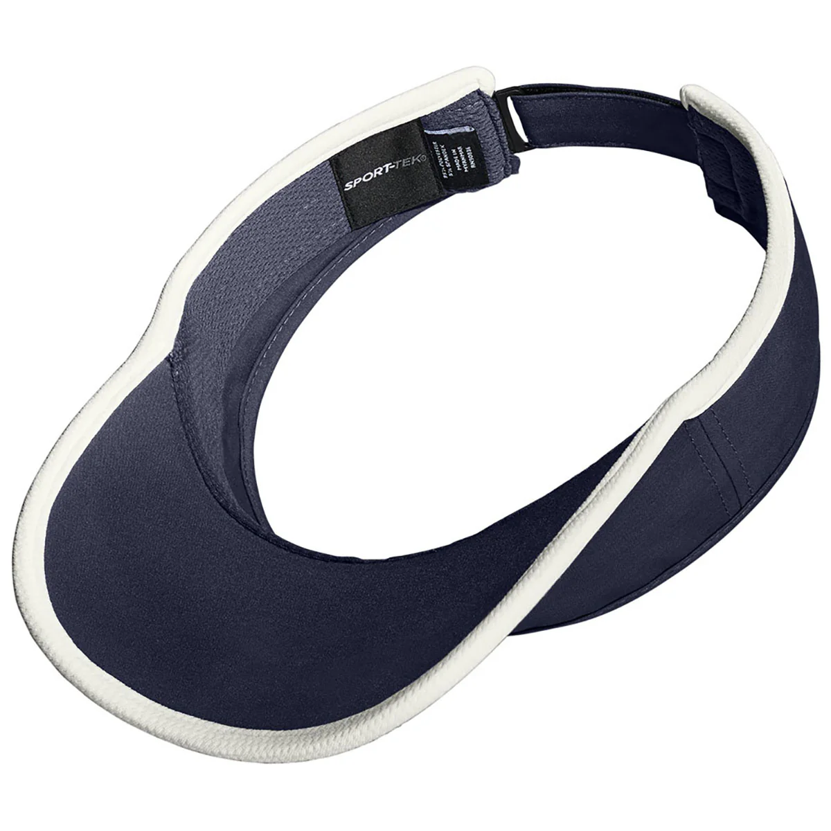 Sport-Tek True Navy/White Repeat Visor - Image 5