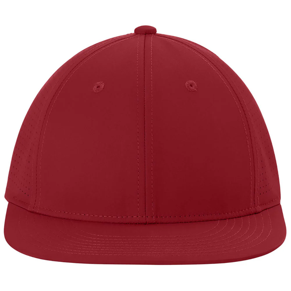 Sport-Tek Deep Red Pro-Cut Stretch-Tek Cap - Image 2