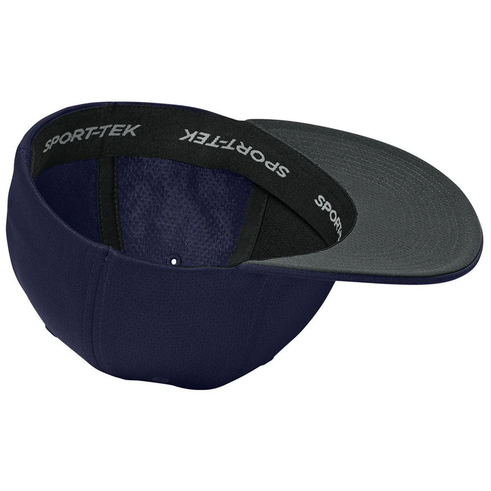 Sport-Tek True Navy Impact Mesh Stretch-Tek Cap - Image 4