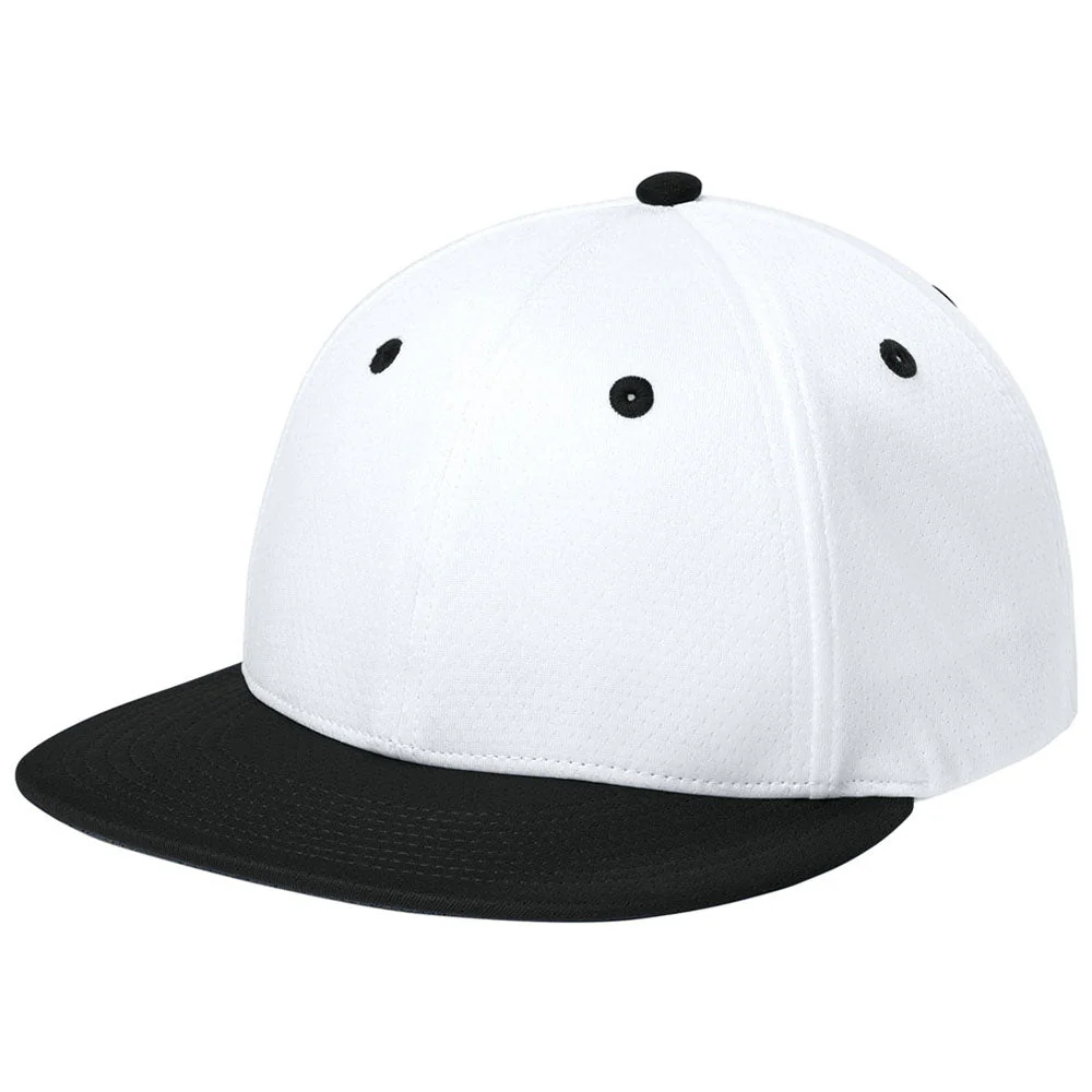 Sport-Tek White/Black/White Impact Mesh Stretch-Tek Cap