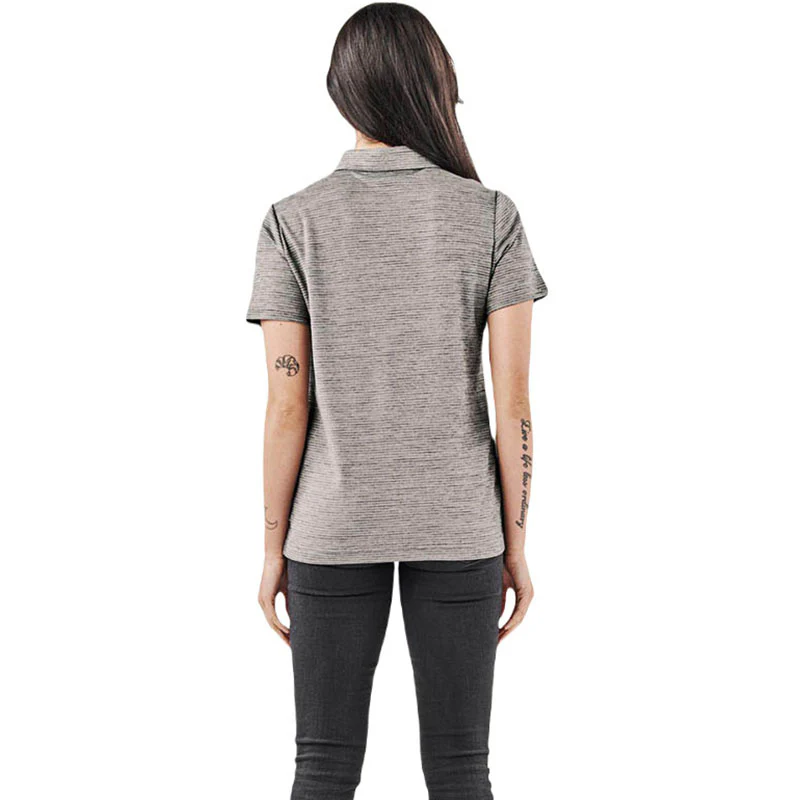 Stormtech Women's Grey Mix Torrente Short Sleeve Polo - Image 5