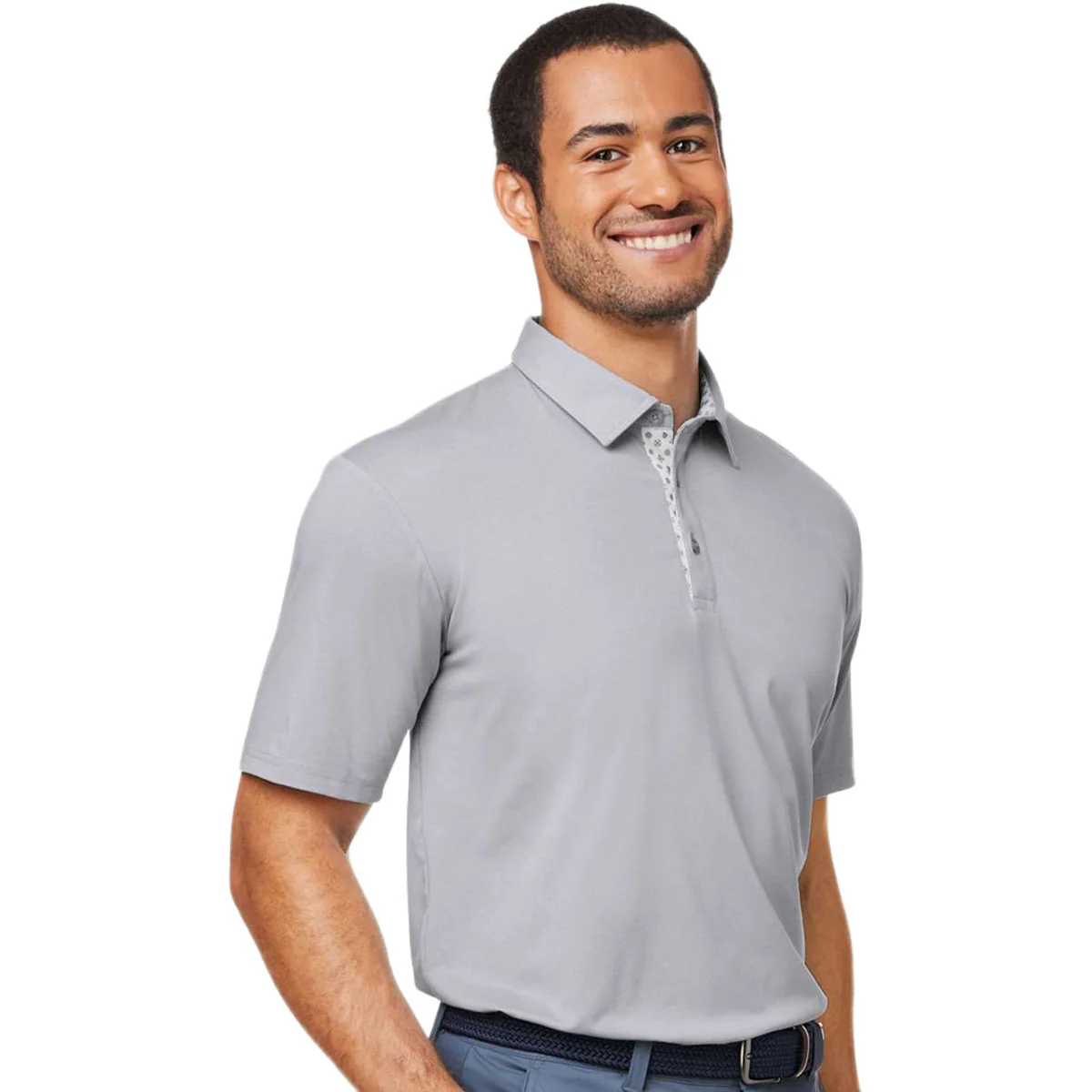 Swannies Men's Grey Heather James H Polo - Image 5