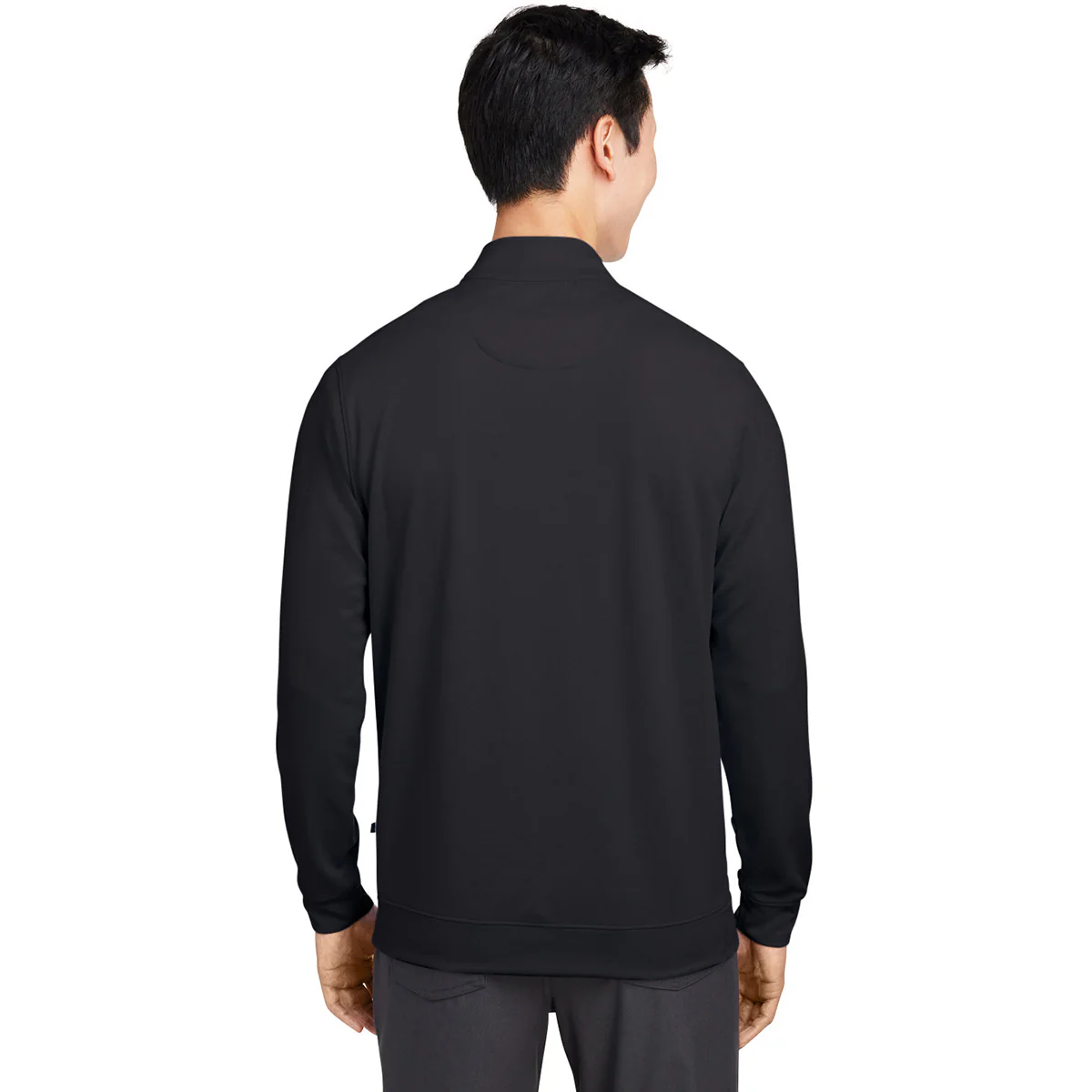Swannies Golf Men's Black/Marine McKinnon Quarter Zip - Image 5