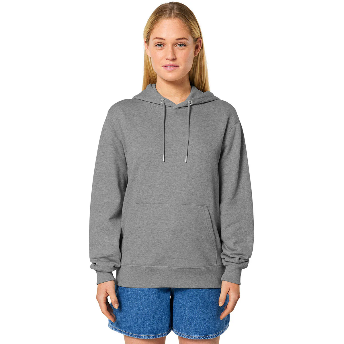 Stanley/Stella Unisex Mid Heather Grey Cruiser 2.0 Hooded Sweatshirt - Image 4