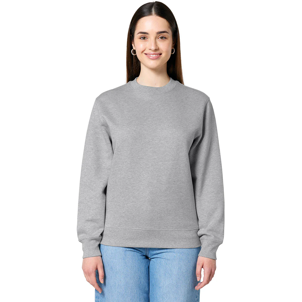 Stanley/Stella Unisex Heather Grey Charger 2.0 Crewneck Sweatshirt - Image 4