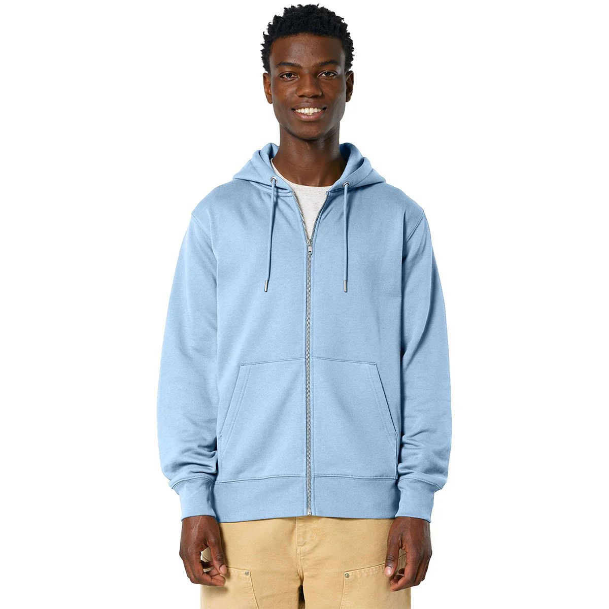 Stanley/Stella Unisex Blue Soul Cultivator 2.0 Full-Zip Hooded Sweatshirt - Image 4