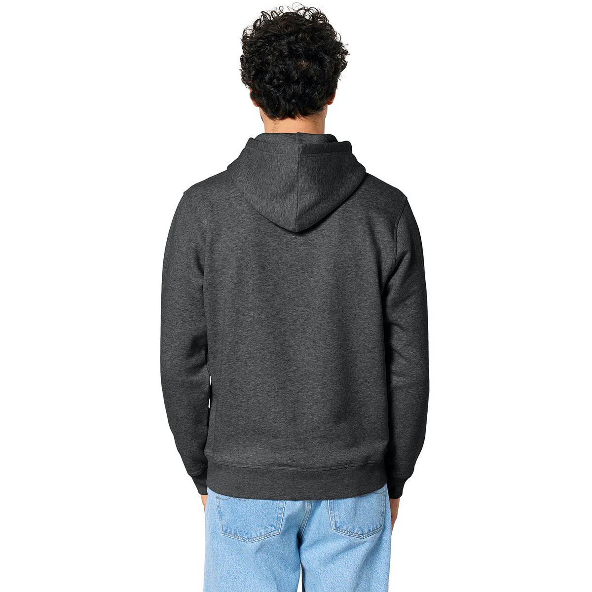 Stanley/Stella Unisex Dark Heather Grey Drummer 2.0 Hooded Sweatshirt - Image 5