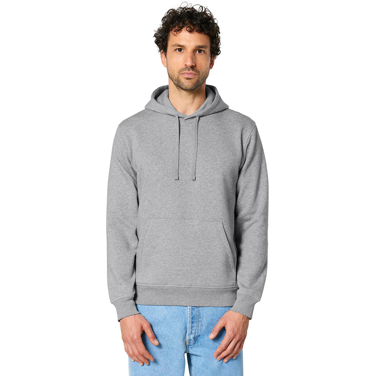 Stanley/Stella Unisex Heather Grey Drummer 2.0 Hooded Sweatshirt - Image 4