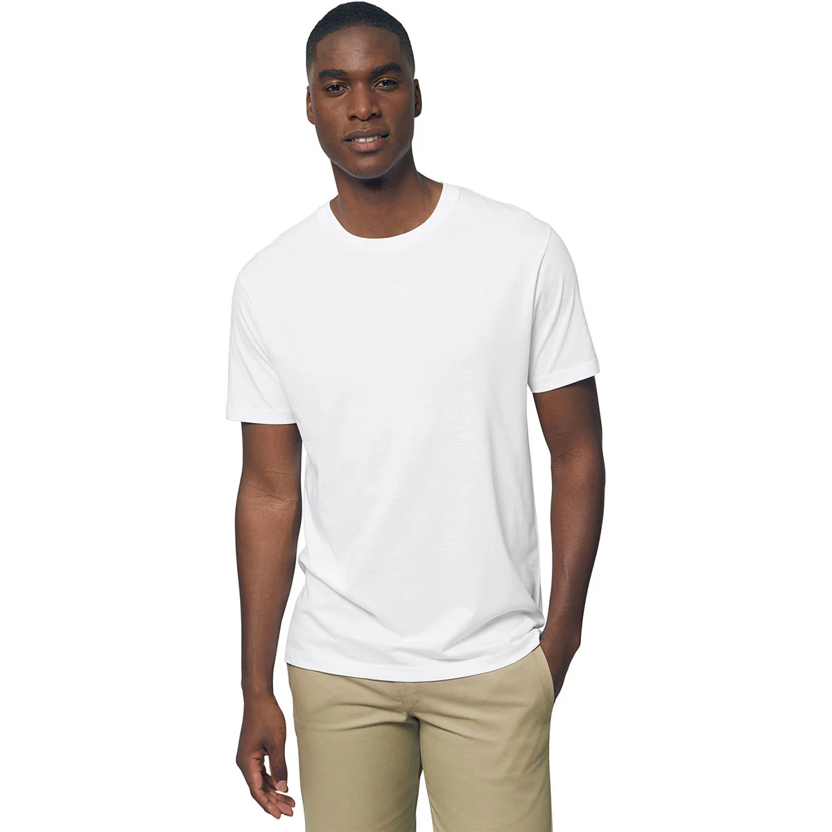 Stanley/Stella Unisex White Rocker Tee - Image 4