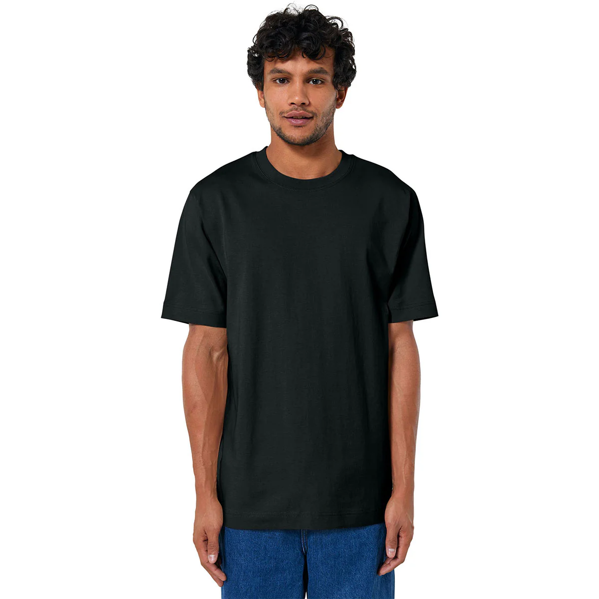 Stanley/Stella Unisex Black Freestyler Heavyweight Tee - Image 4