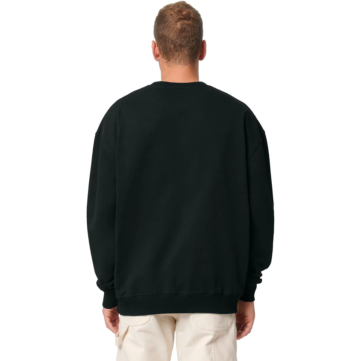 Stanley/Stella Unisex Black Ledger Dry Crewneck Sweatshirt - Image 5