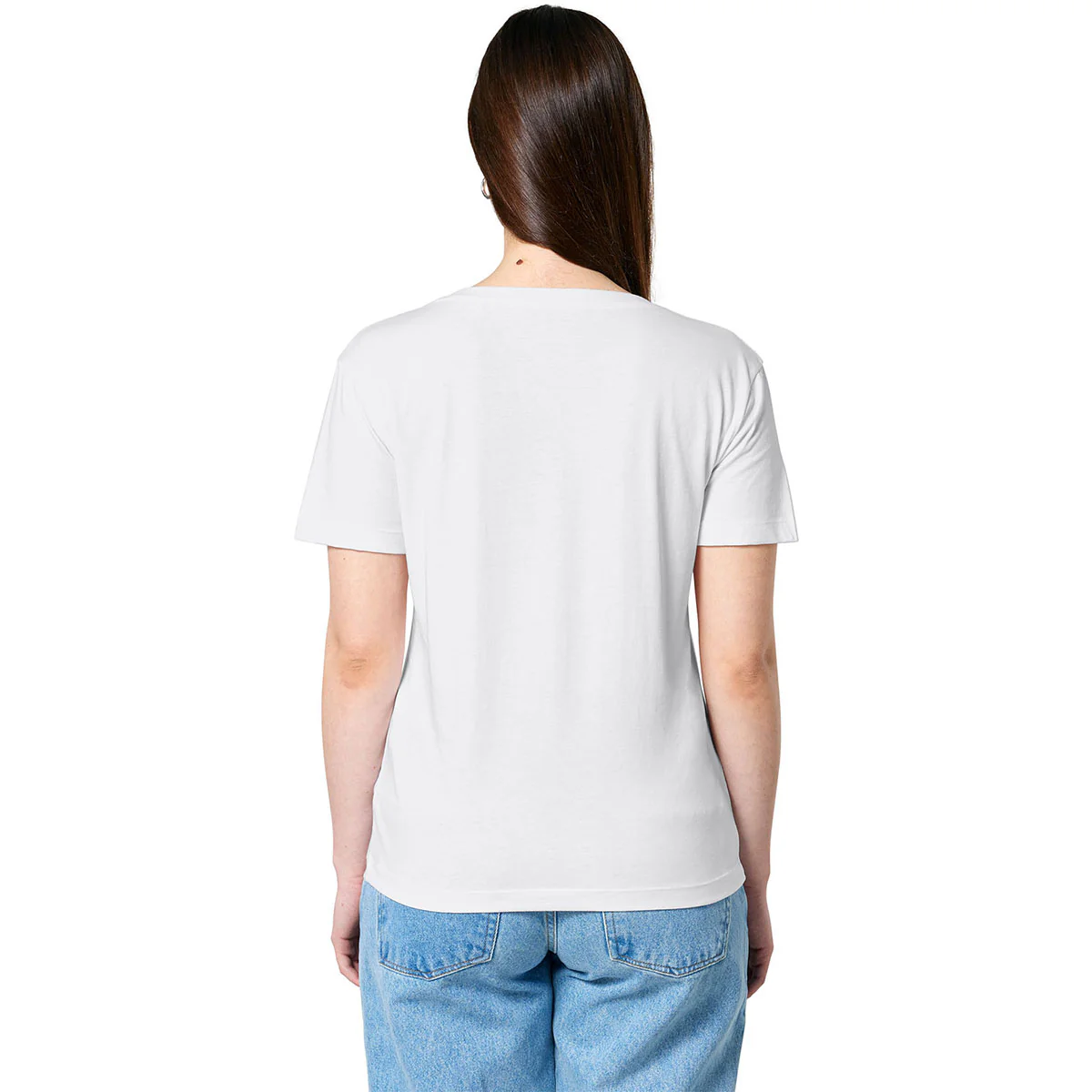 Stanley/Stella Women's White Stella Serena Scoop Neck Tee - Image 5